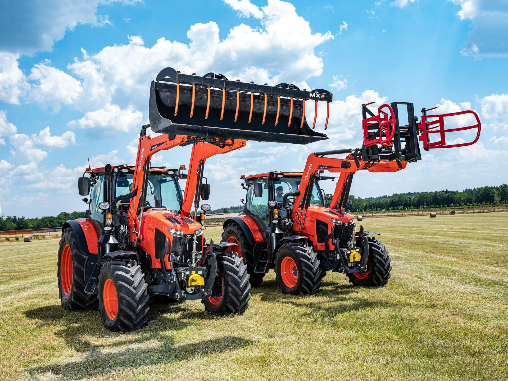 Kubota M6002 s utovarivačem