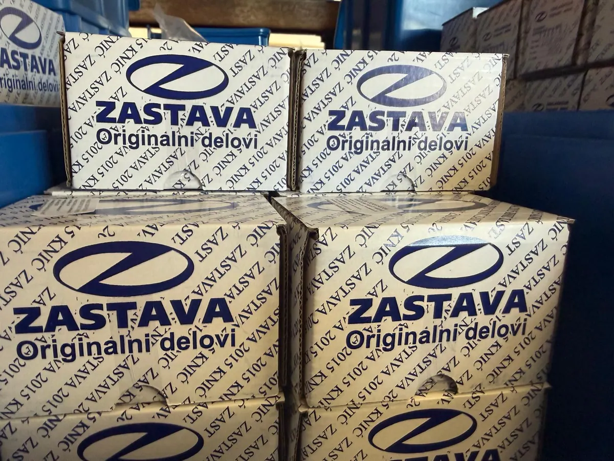 Boxes of original Zastava parts