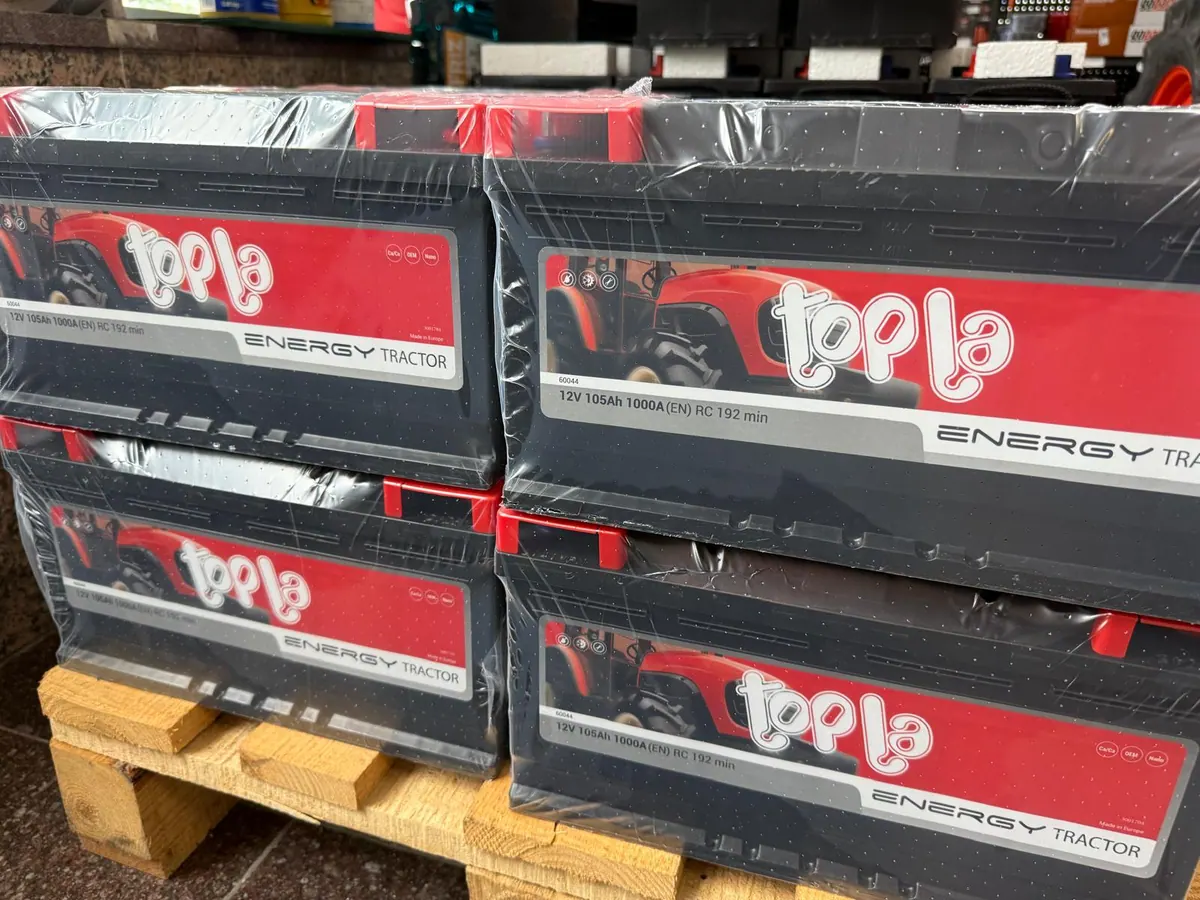 Topla Energy batteries on a pallet